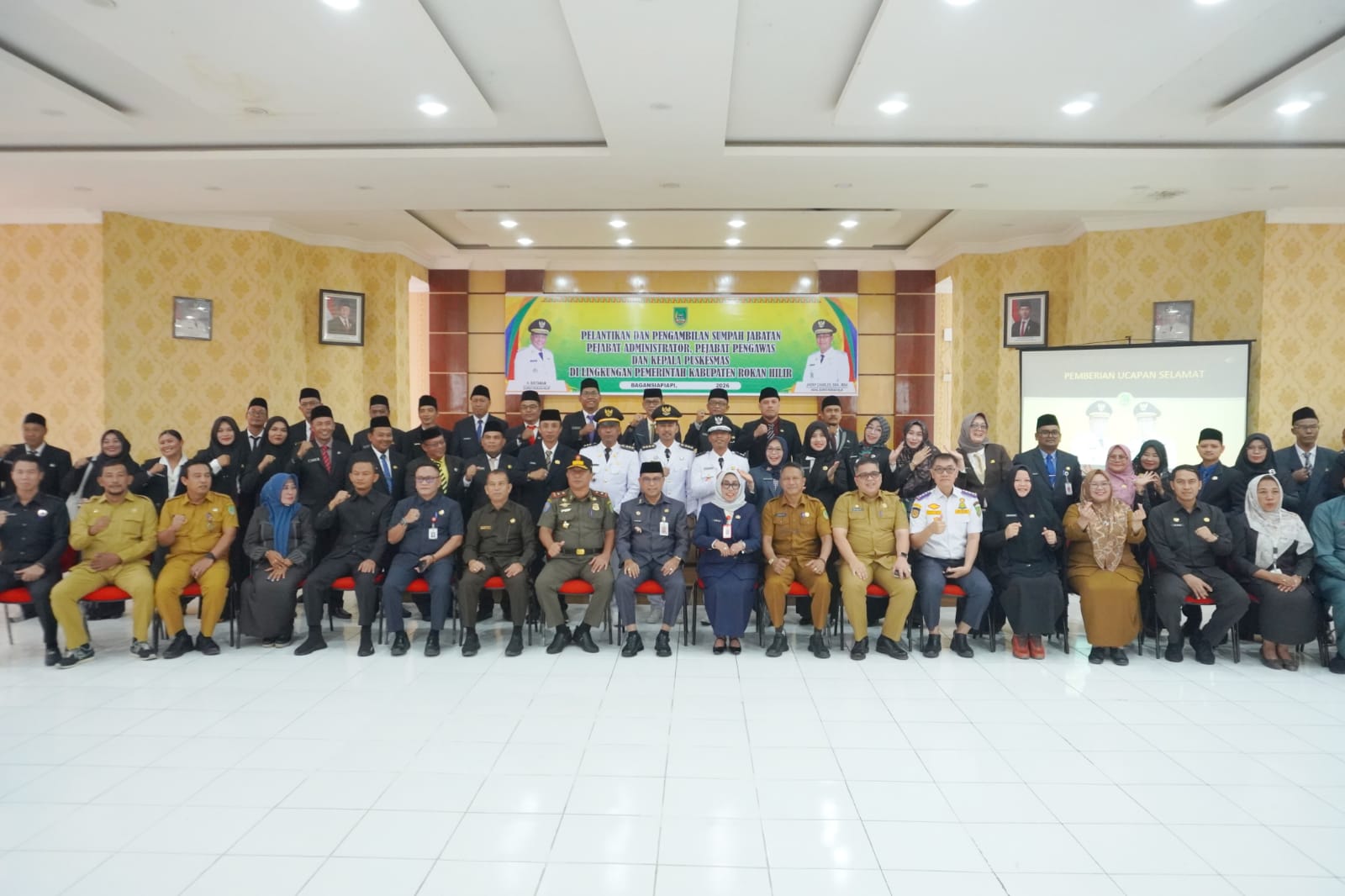 Sekda Fauzi Efrizal Lantik Pejabat Administrator, Pengawas, dan Kepala Puskesmas,Berikut Nama-Namanya